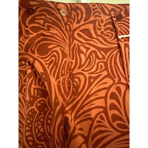 Patagonia Button Out Boardie Wrap Skirt Orange Red Snap Button Womens 10 - Picture 5 of 6